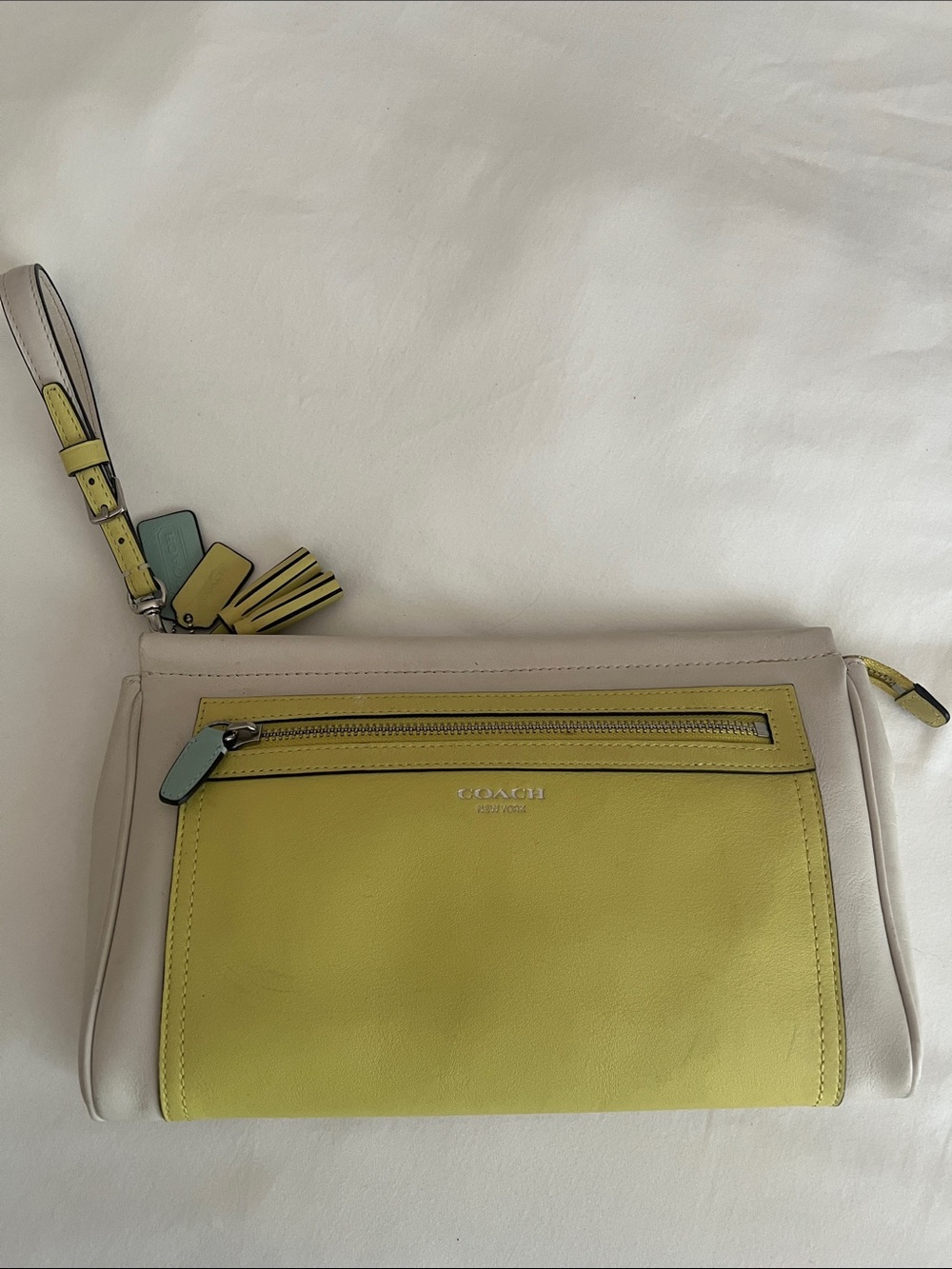 COACH Legacy Colorblock Wristlet Clutch